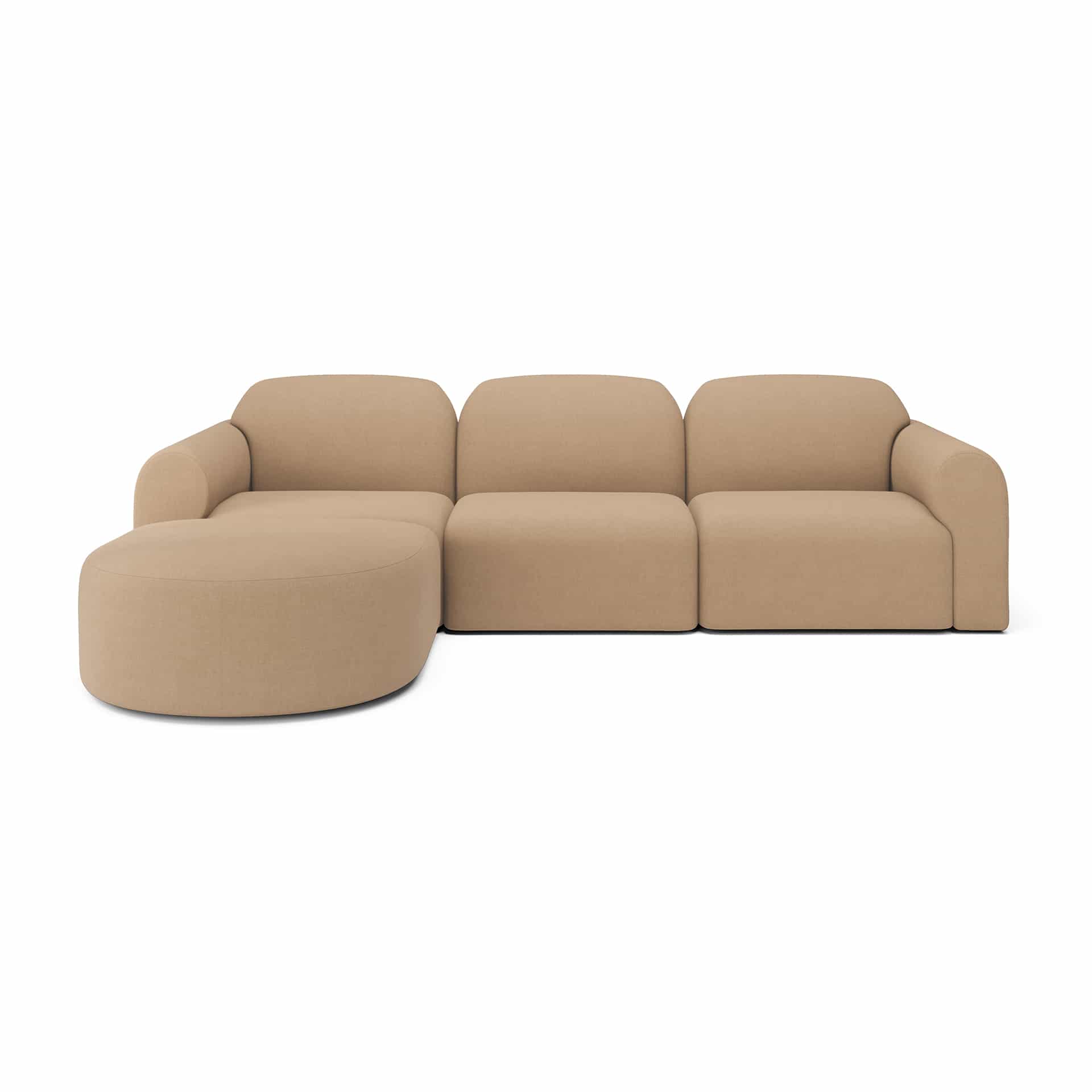 22173_20016_20017_20018_20022_Bulky_modular_sofa_set_Light-Sepia_fabric_front_cut_web BULKY Modüler Kanepe - Görsel 1