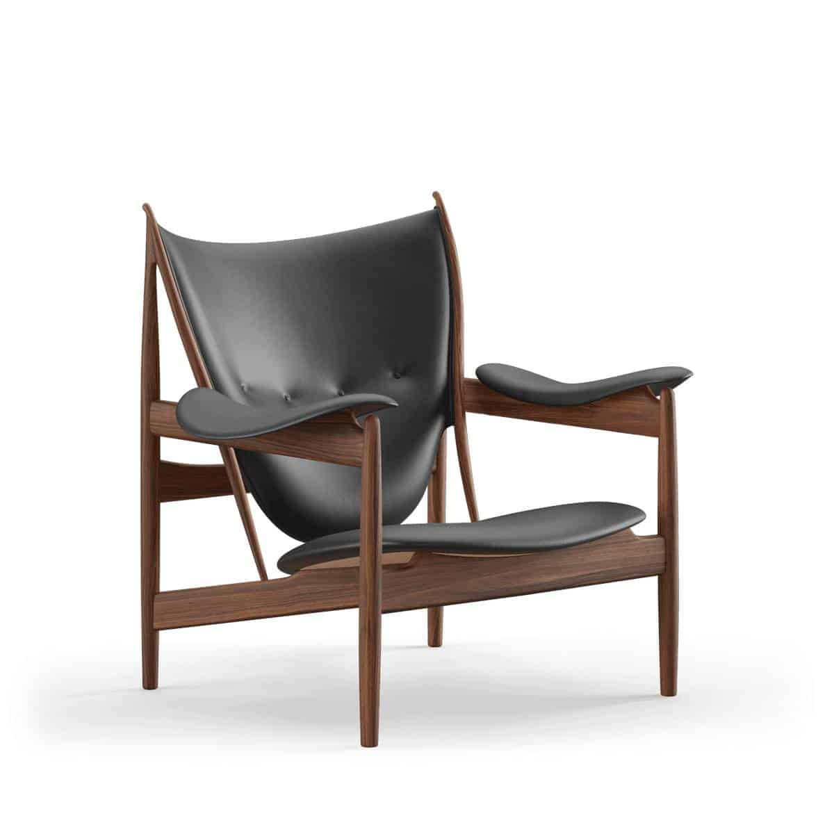 Chieftain_Chair_Walnut_Black_Leather Chieftain Chair - Görsel 1
